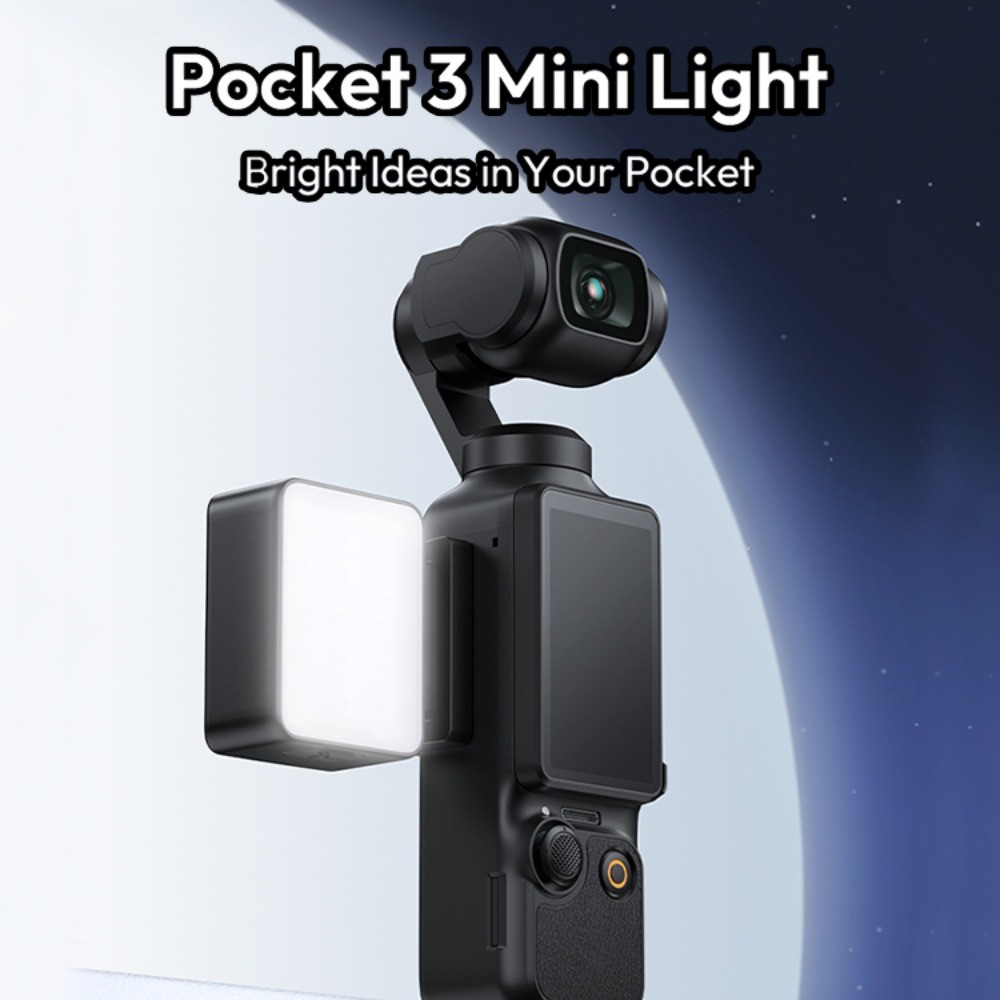 สําหรับ DJI OSMO Pocket 3 เติมแสงแม่เหล็กกล้องกีฬากันน้ําเติมแสงวงเล็บ mini soft Light selfie vlog อุปกรณ์เสริม