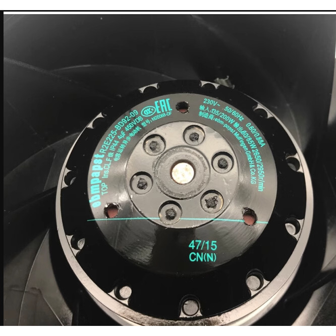 R2E225-BD92-09-06 230V135W 4UF ต้นฉบับเยอรมัน ebmpapst นําเข้าพัดลมแรงเหวี่ยง