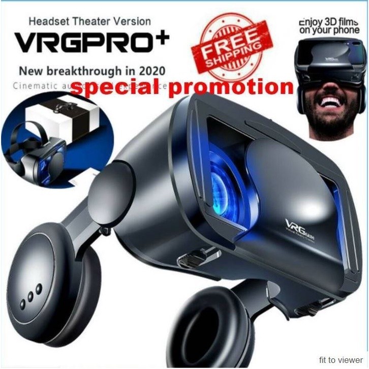 พร้อมสต็อกVirtual Reality VR แว่นตาชุดหูฟัง 3D กล่องสําหรับ IOS และ Android VR ชุดหูฟังหมวกกันน็อก V