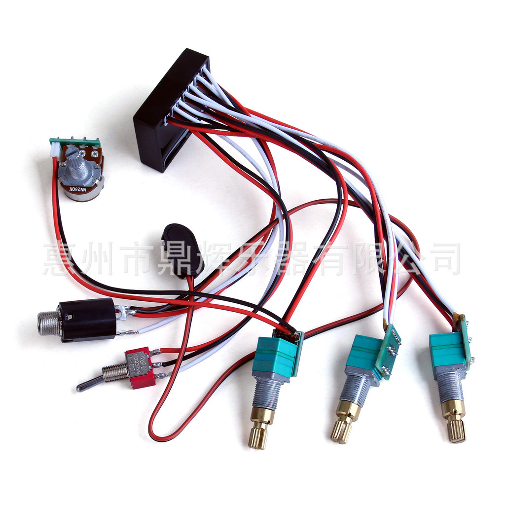 กีตาร์ไฟฟ้า Bass Pickup 4-Segment Bass Guitar Pickup Tone Adjustment Line Master Passive Switching L