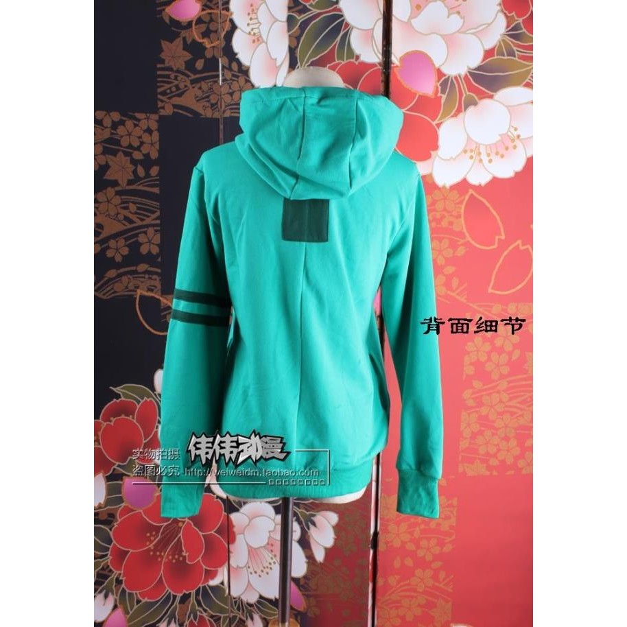 เสื้อกันหนาวหนาสำหรับ Cosplay Tokyo Ghoul Kaneki Ken สีเขียว เหมาะสำหรับคอสเพลย์และเสื้อผ้าอนิเมะผู้