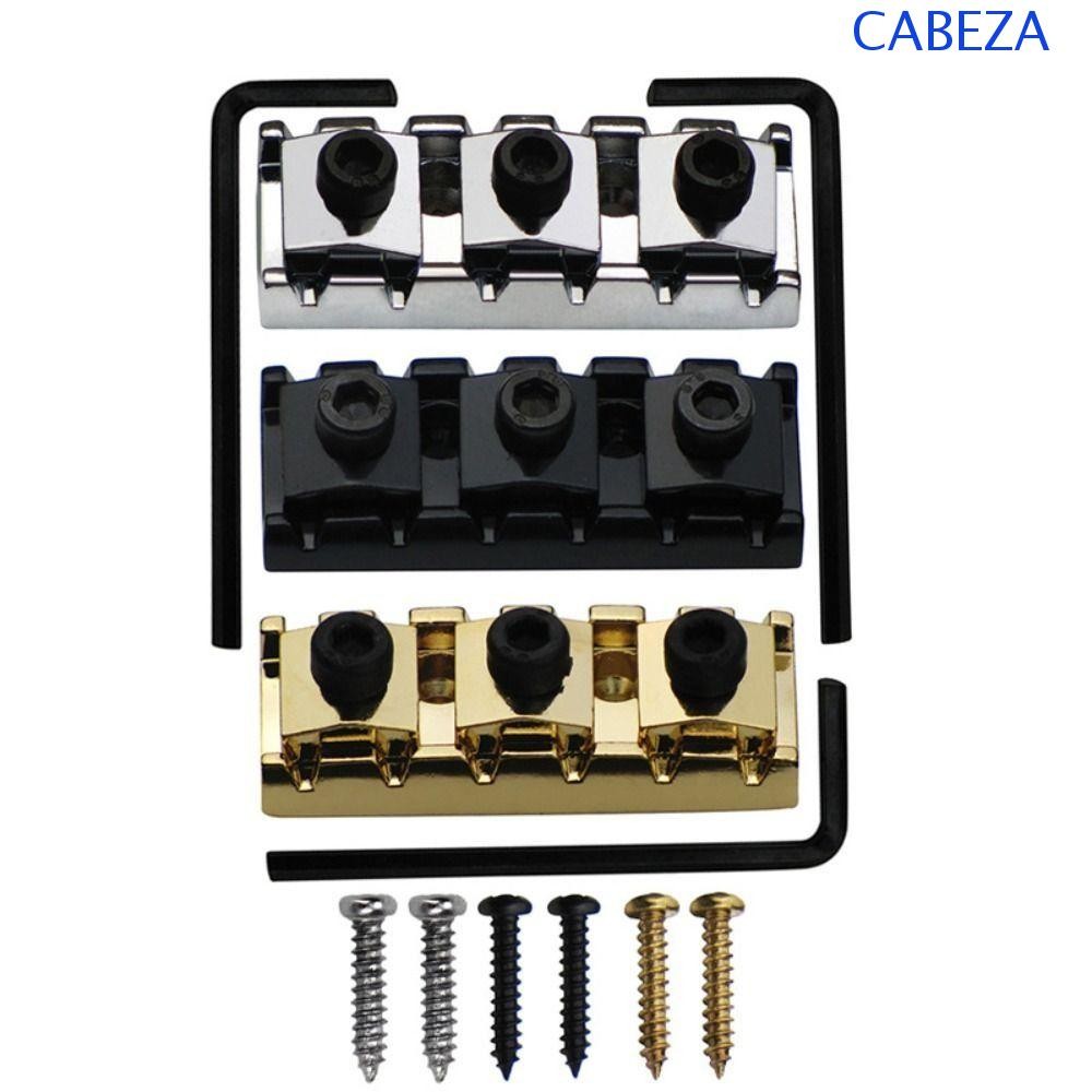 CABEZA กีตาร์ String Locking Nut, สังกะสีอัลลอยด์พร้อมประแจอัลเลนกีตาร์ไฟฟ้า, Floyd Rose Tremolo อะไหล่สกรูยึดคุณภาพสูง 42 มม.กีตาร์ไฟฟ้า