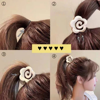 [ส่งจากประเทศไทย] ชุดกิ๊บติดผม+ยางรัดผม สไตล์คลาสสิก มีหลายทรง มีหลายขนาด 8/67ชิ้น/แพ็ค