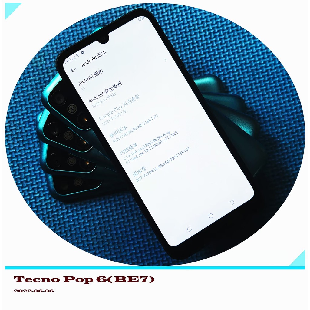 การส่งเสียงต้นฉบับ Tecno Pop 6 (BE7) เมนบอร์ดประกอบ LCD Touch ทั้งเครื่อง 13652426424
