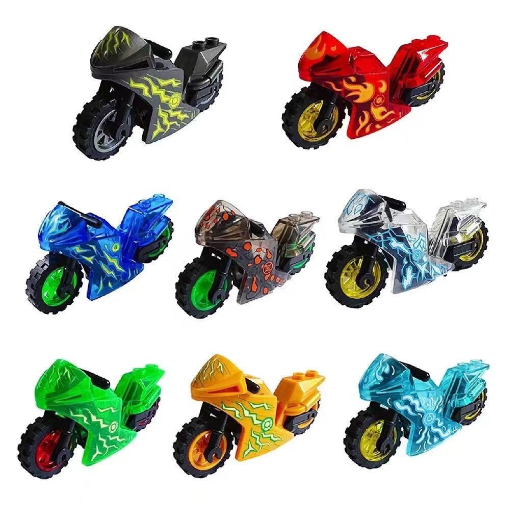 Compatible with LEGO Educational Naruto Boys Motorcycle Motorcycle Toy9cc#Assembling Ninjago Minifig