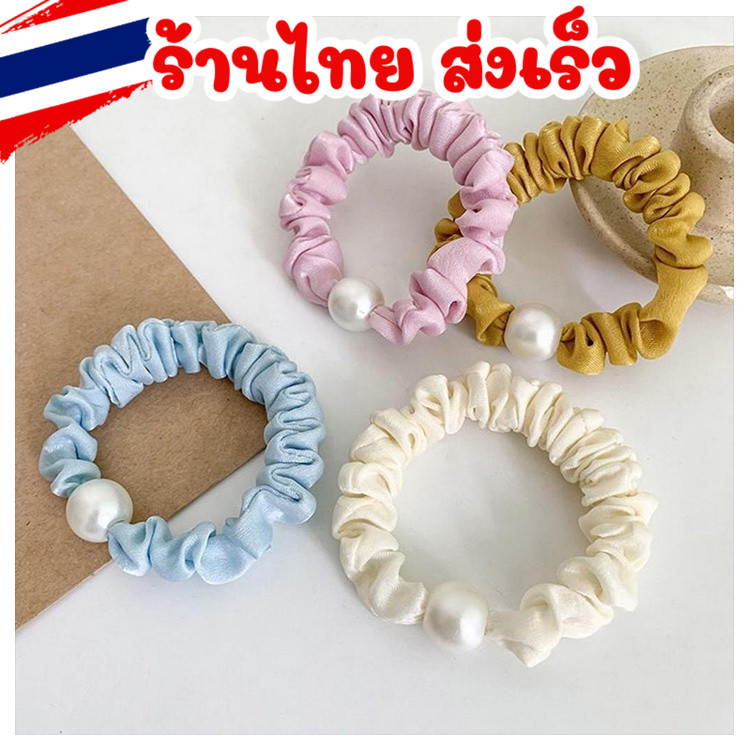 ร้านไทยพร้อมส่ง✨ ยางรัดโบว์เพชร ยางมัดผม ยางรัดผม โบว์ สำหรับผู้หญิง สไตล์เกาหลี H27