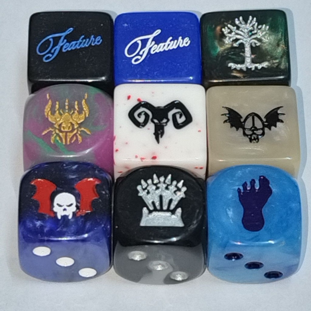 Warhammer 40K Dice Medieval Warhammer Old World Dice 16mm Third Party Customization Precision Scale 