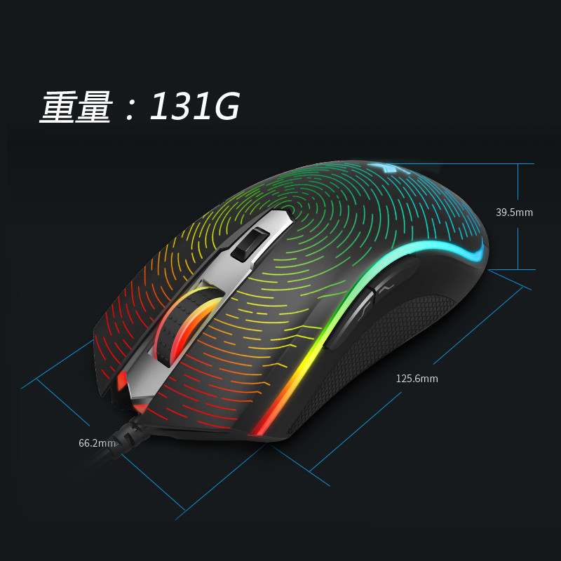 Rabo V25S เมาส์สําหรับเล่นเกมแบบมีสายสําหรับเล่นเกมเดสก์ท็อปคอมพิวเตอร์แล็ปท็อปในครัวเรือน Internet 