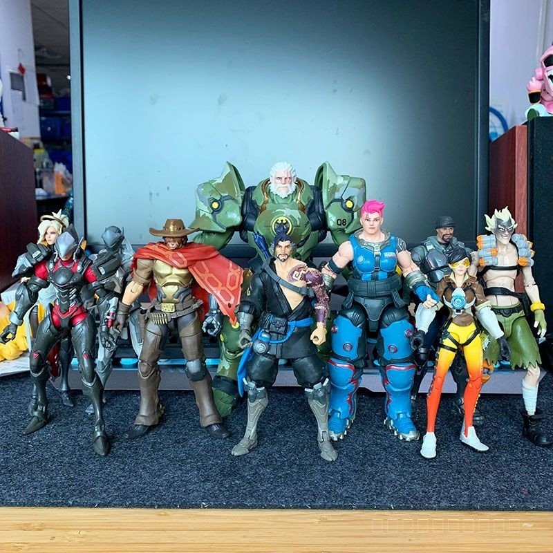 [คลังสินค้าพร้อมจัดส่งที่รวดเร็ว] ของแท้จํานวนมาก Hasbro Overwatch DVA Charlie Soldier: 76 Genji Hol