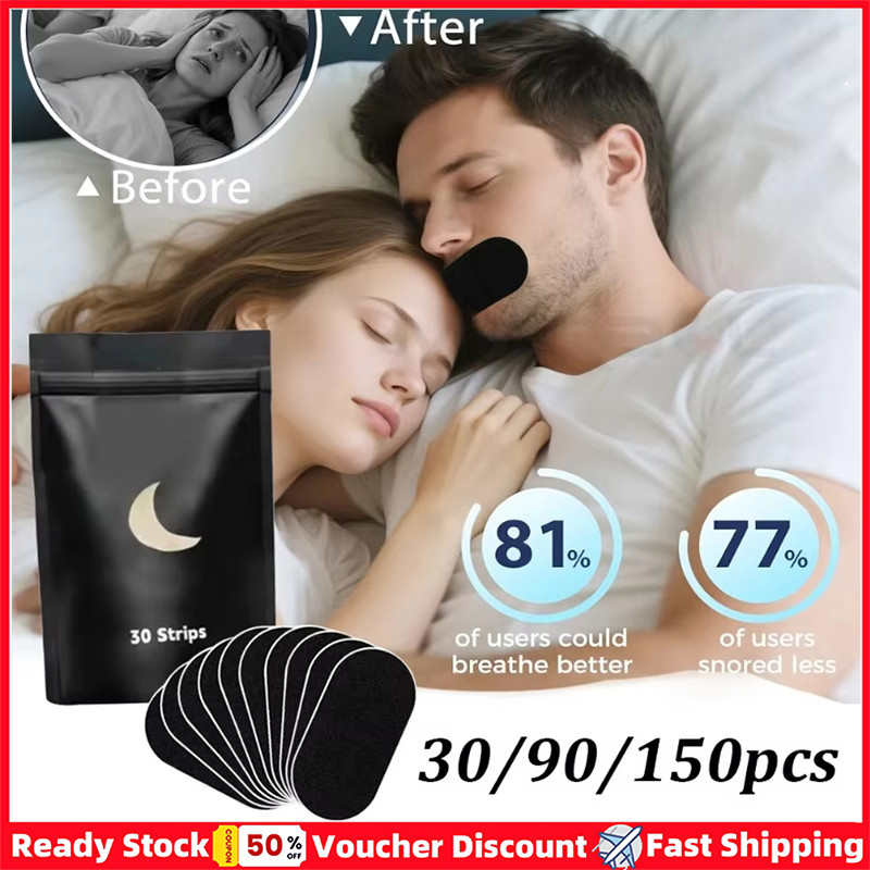 [ขายร้อน] Anti Snoring Sleep Mouth Tape Best Breathing Nasal Strips Medical Grade ปรับปรุง Sleeping Snoring Relief สําหรับ Unisex ได้อย่างมีประสิทธิภาพป้องกันเสียงรบกวน