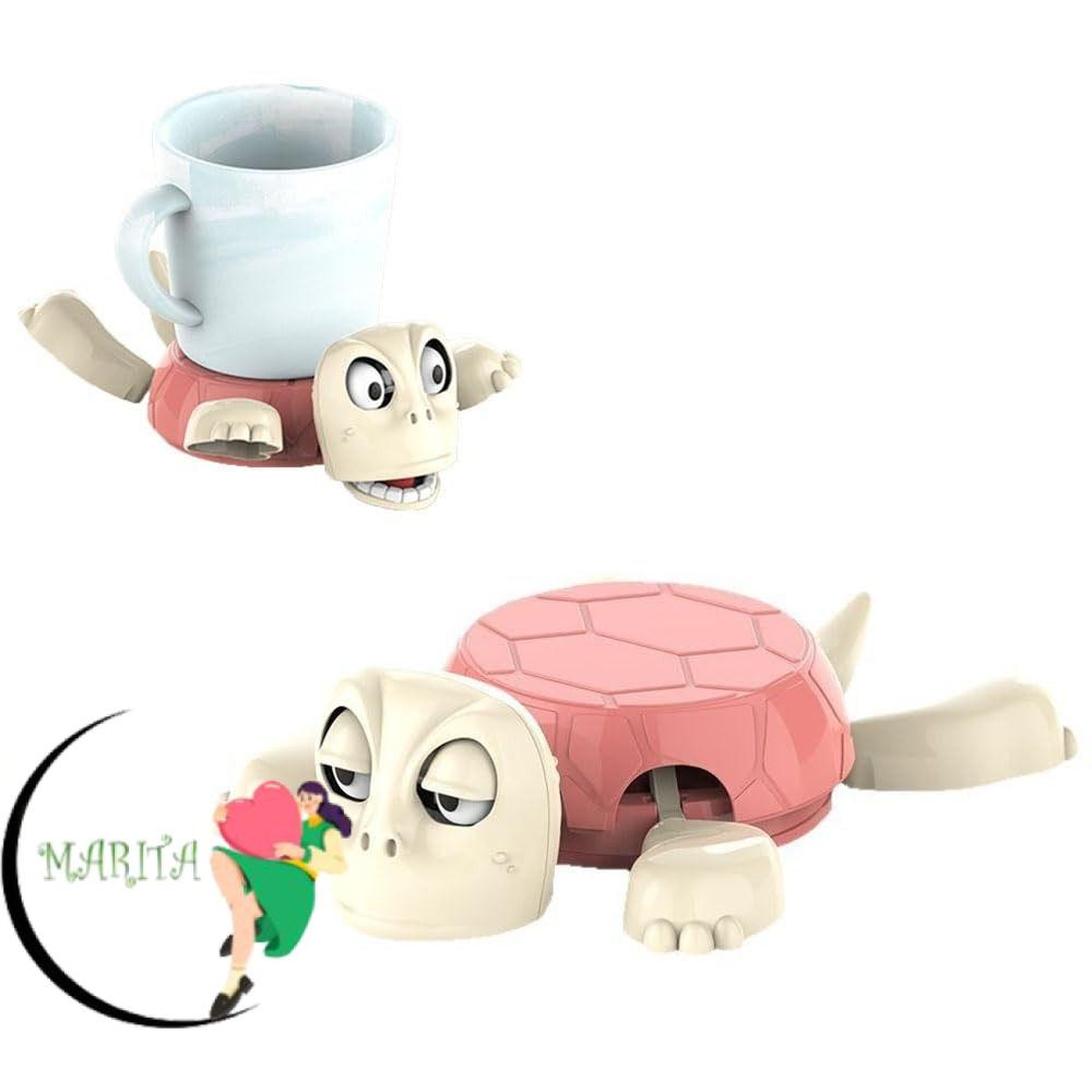 MARITA Sea Turtle Coaster, Open Eyed Turtle Coaster เต่ากันน้ํา, พร้อม Limbs พิมพ์ฉนวนกันความร้อนที่