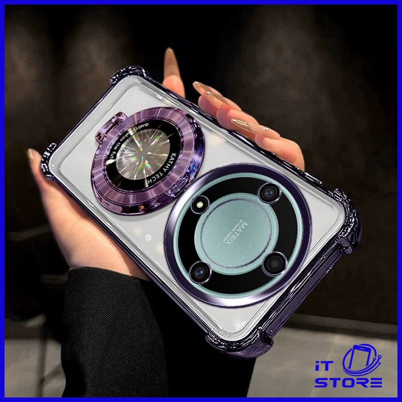 เคส Honor X9A 5G Soft Case พร้อมขาตั้งแบบพับได้