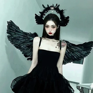 คาดผมนางฟ้า ปีกนางฟ้า นางฟ้า ประดับขนนก สวยใหญ่อลังการมากๆคะ คอสเพลย์ ปีกนกสวมปีกแล้วเฉิดฉายแบบแกลมๆ