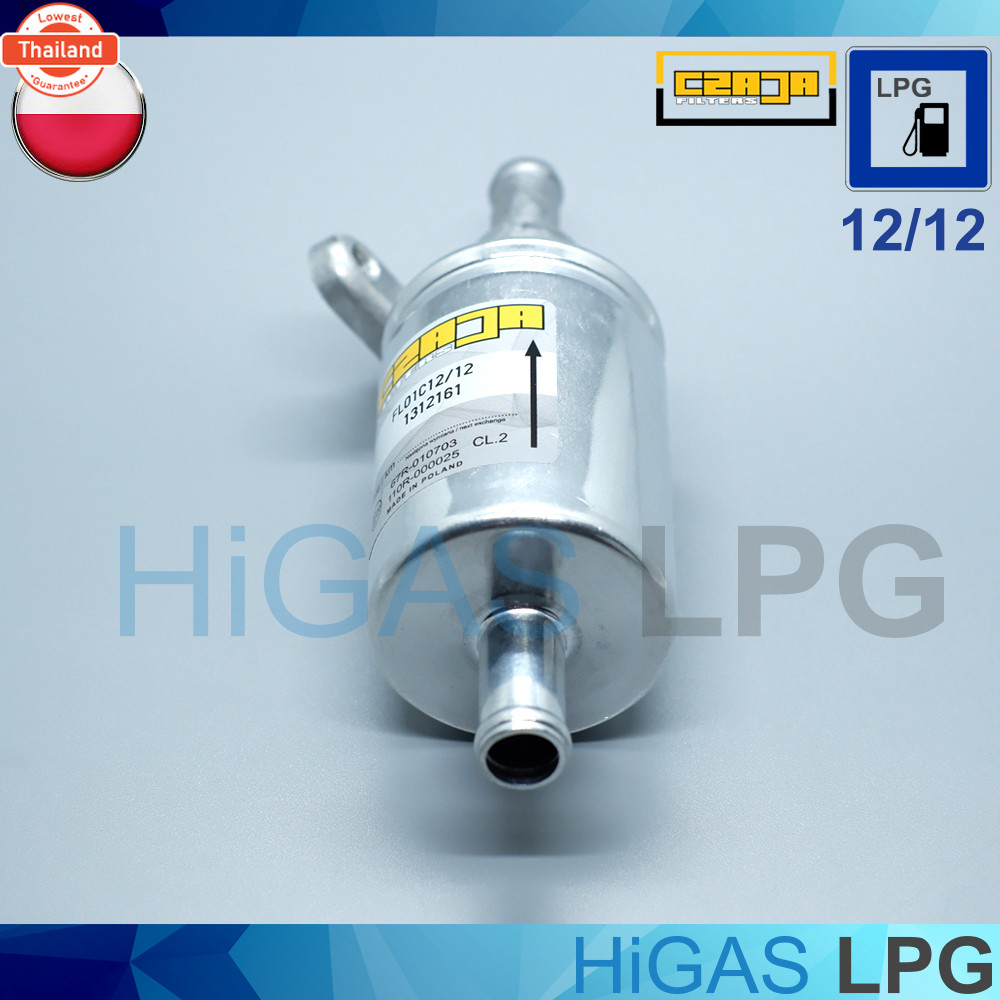 กรองแก๊ส LPG Czaja SEC ไม่มี Map Sensor ø 12mm / ø 12 mm