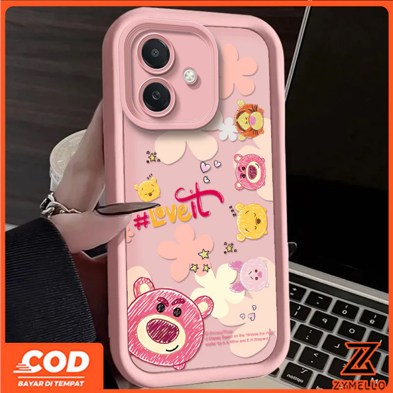 เคสลายสตรอเบอร์รี่เงา สำหรับ VIVO V50 V40 V40 LITE Y04 Y29 Y39 Y03 Y19S Y28 Y17S V30 V29 V29E Y17 Y15 Y11 Y20 Y21 Y20S Y33S Y21S Y21T Y12S thumbnail 3