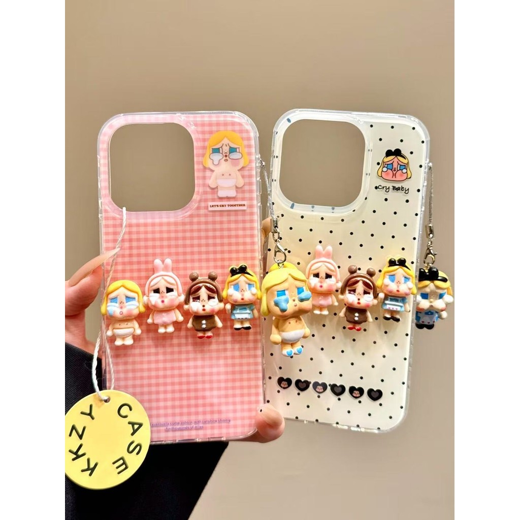 Insสไตล์สามมิติร้องไห้เคสโทรศัพท์เด็กเหมาะสําหรับiPhone16 15 14 13 11 12Promax 11Promax 12Pro 14plus 15Promax P2YD