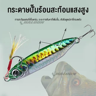HALODN เหยื่อ ไมโครจิ๊ก ปลอม ปลอมตกปลา ช้อนหล่อเหยื่อตกปลา เหยื่อตกปลา 7g 14g อุปกรณ์ตกปลา