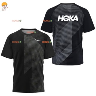 [มีสต็อก]เสื้อยืดออกกำลังกาย Hoka สำหรับผู้ชาย แขนสั้น ระบาย…
