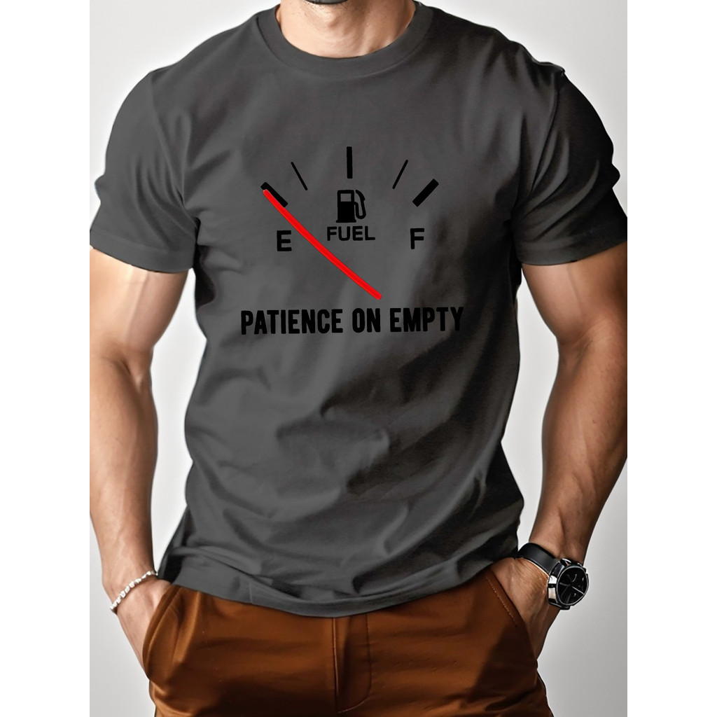 ON Version CODPATIENCET Shirt EMPTY Mens Comfort Pure Cotton HUPQ