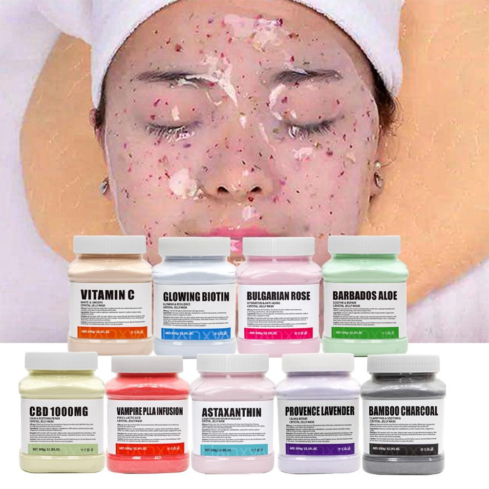 เจลลี่มาส์กสําหรับผิวหน้า Professional Rose Smooth Face Mask Skin Care, Hydrated Nourished Hydro Jelly Mask Powder,Gel Peel Off MasK