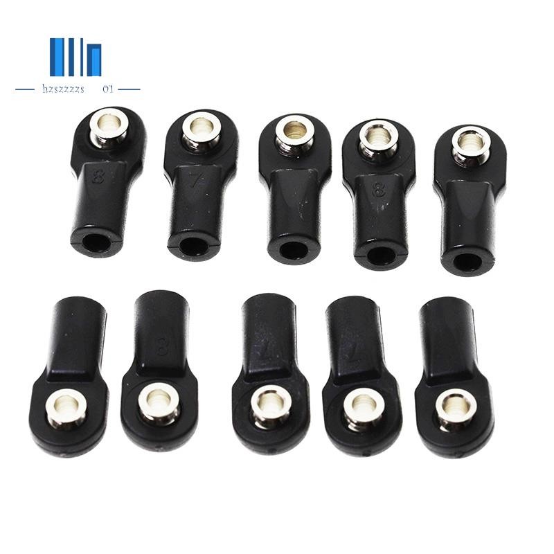 10 ชิ้นพลาสติก Rod End Link Link Link Link Linkage Balls Joint Head สําหรับ 1/10 RC รถ Crawler Axial