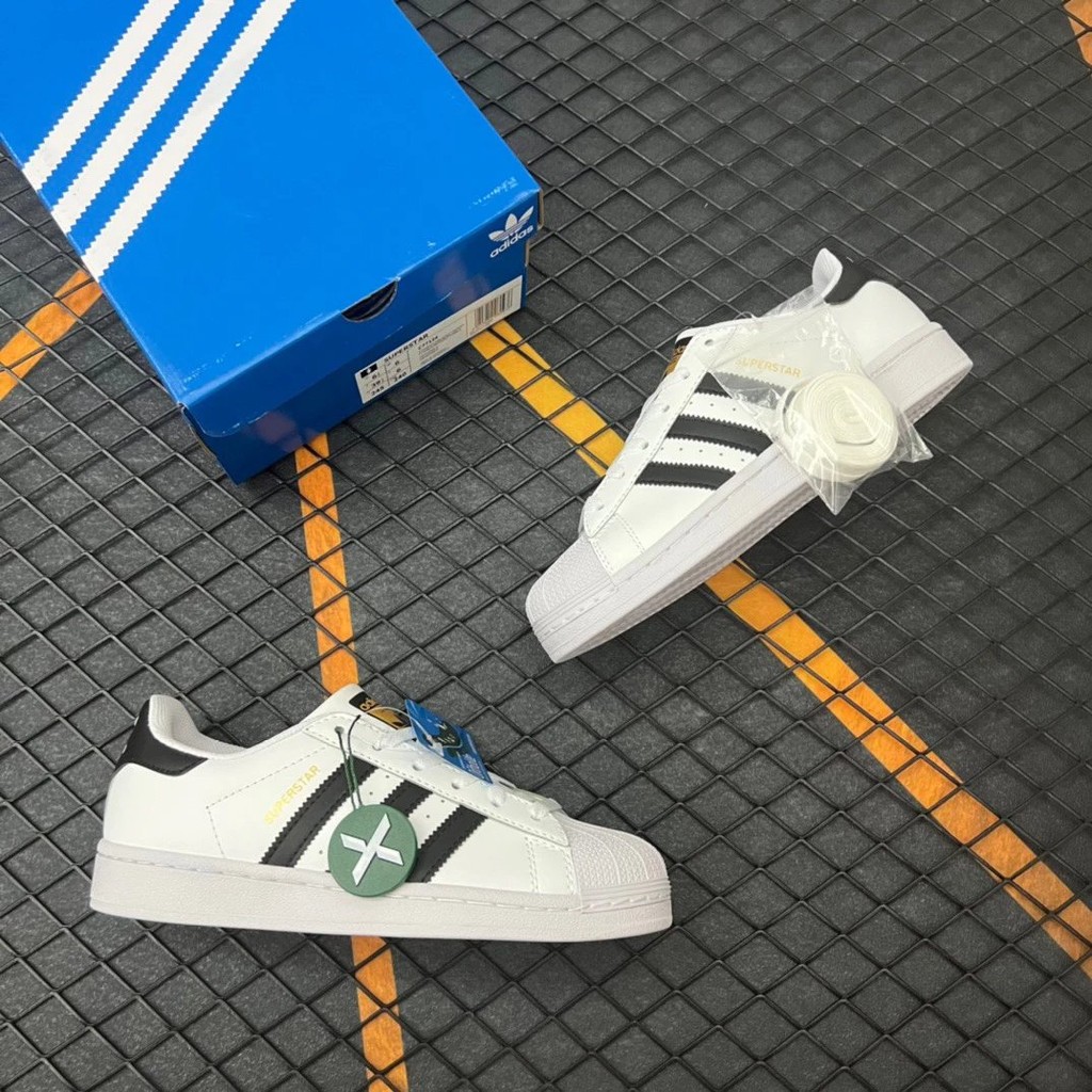 {Cantonese} Guangdong Goods Adidas Adidas originals Superstar J White Gold Label Shell Head Code Num