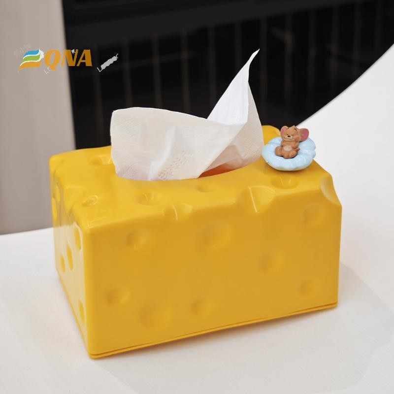 [ทํา] 1ชิ้นผ้าเช็ดปากกระดาษชําระออแกไนเซอร์กล่องกระดาษสร้างสรรค์ชีสกล่องกระดาษทิชชูผู้ถือที่เรียบง่ายเครื่องเป่าแผ่นภาชนะผ้าขนหนูตู้ใ - รูปที่ 4