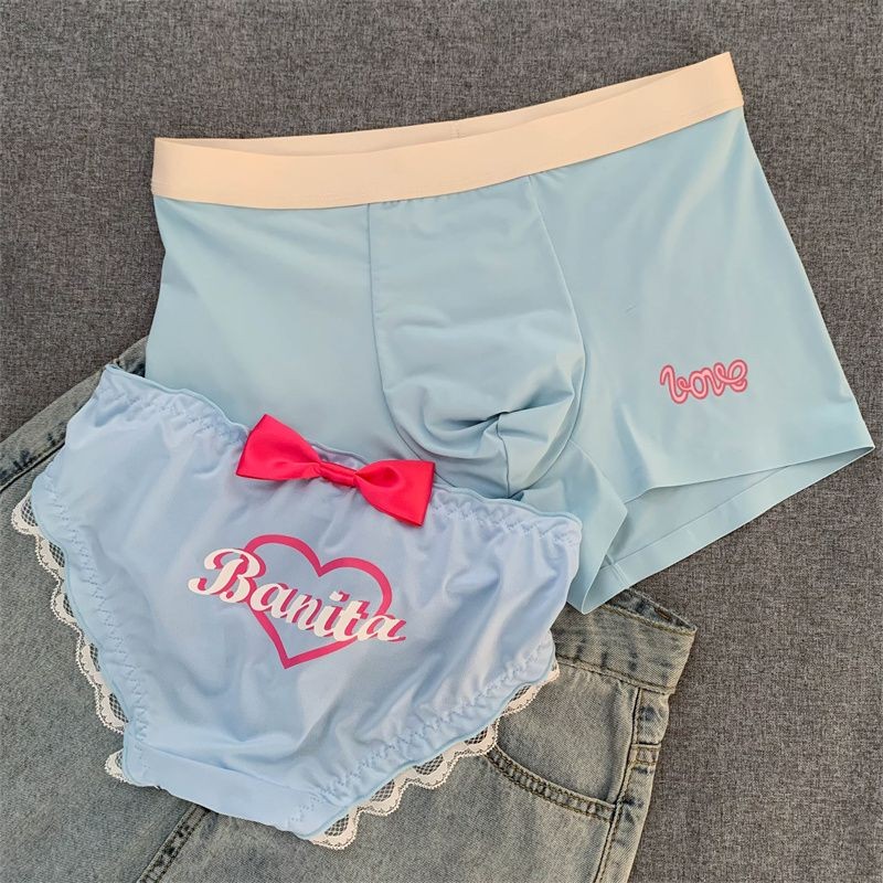 กางเกงชั้นในสนูปปี้~2024กางเกงชั้นใน情内裤一男一女内裤女甜美可爱Sense ตุ๊กตาบาร์บี้ ~ 2024 กางเกงชั้นในคู่ one3e5x