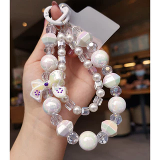 พร้อมส่งจากไทยครับ 🚚 ลูกปัดงานเพ้นมือ พวงกุญแจ สำหรับตุ๊กตา สายคล้องข้อมือ พวงกุญแจ ของขวัญใหม่