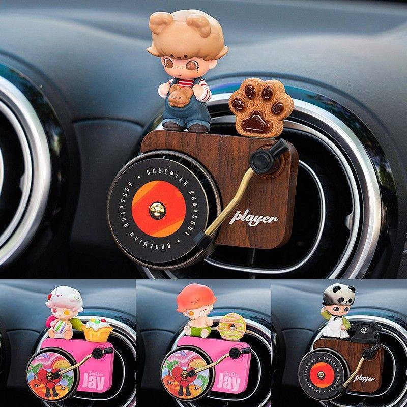 Cute Mini Doll Creative Jukebox Decoration Car Air Conditioner Air Outlet Aromatherapy kael