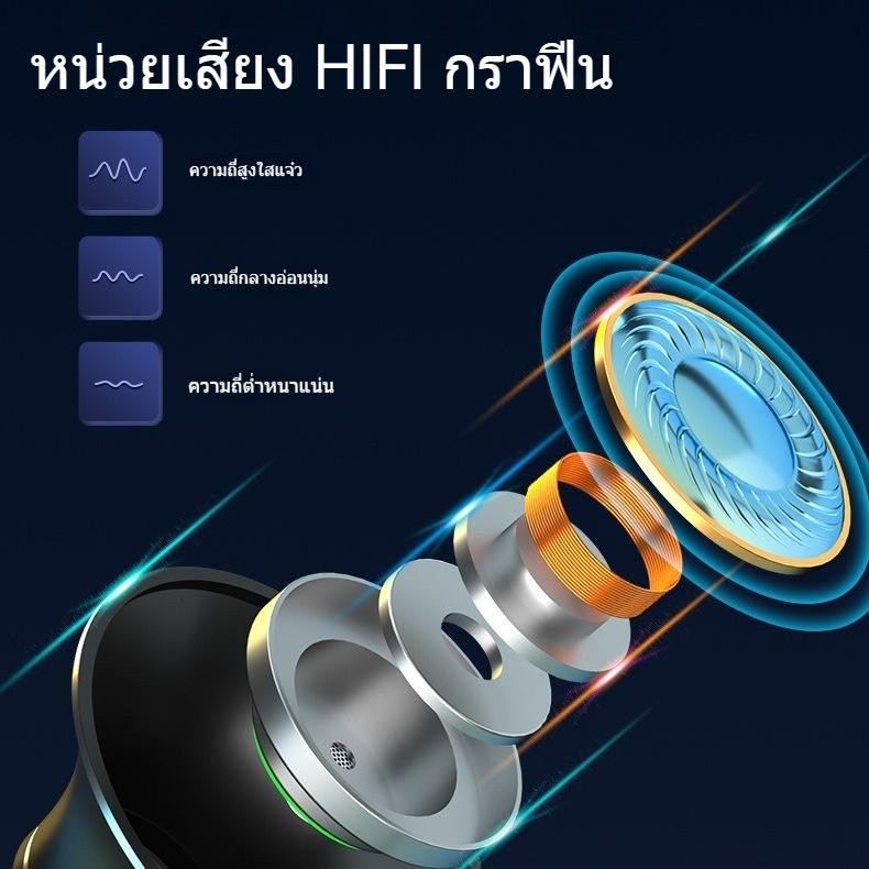 หูฟังบลูทูธ A2  แบบคล้องคอ ต่อเนื่อง 24 ชั่วโมง อินเอียร์ inear earphone bluetooth ไร้สาย - รูปที่ 5