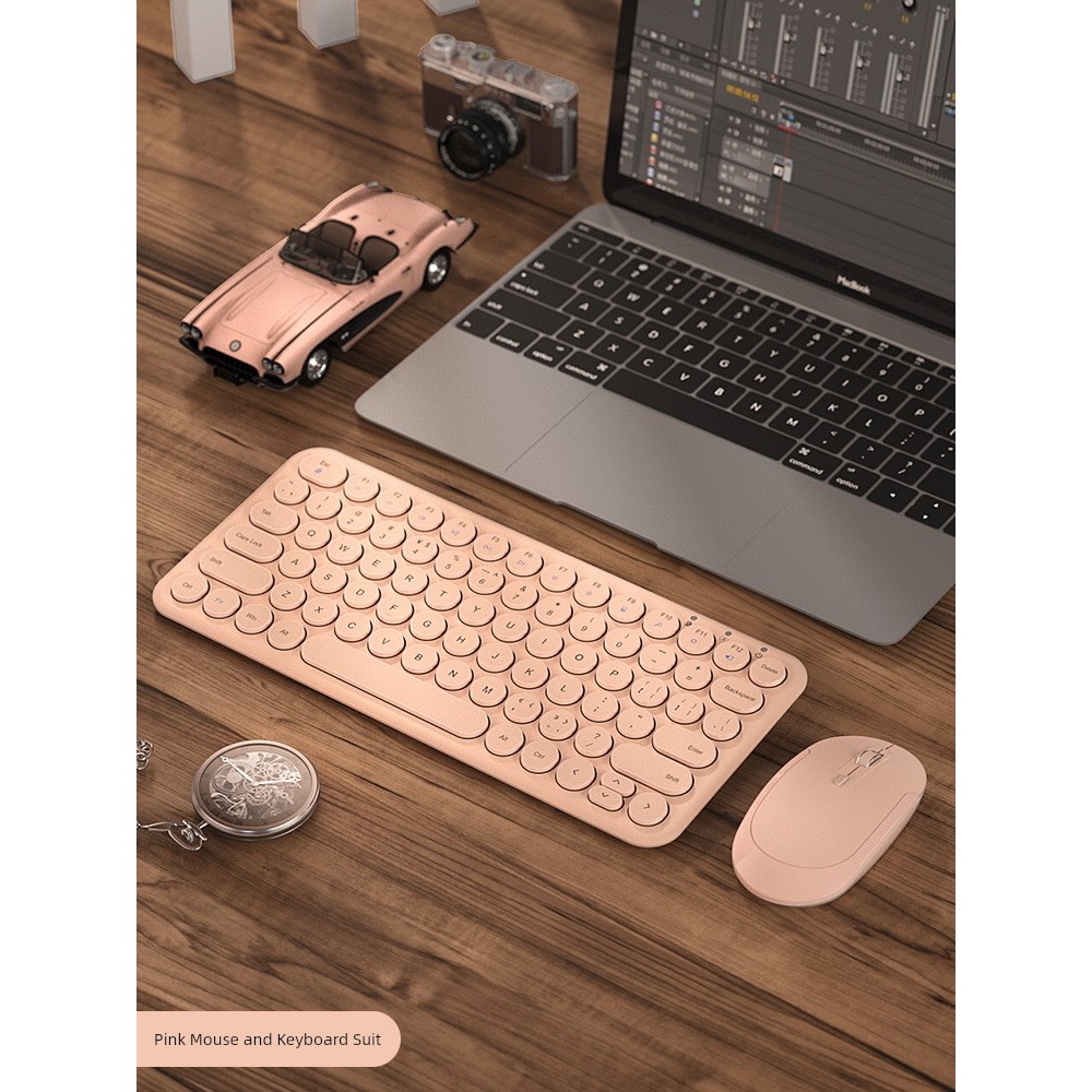 keyboard wireless แป้นพิมพ์ BOW Airline Typed คีย์บอร์ดไร้สายขนาดเล็กน่ารัก