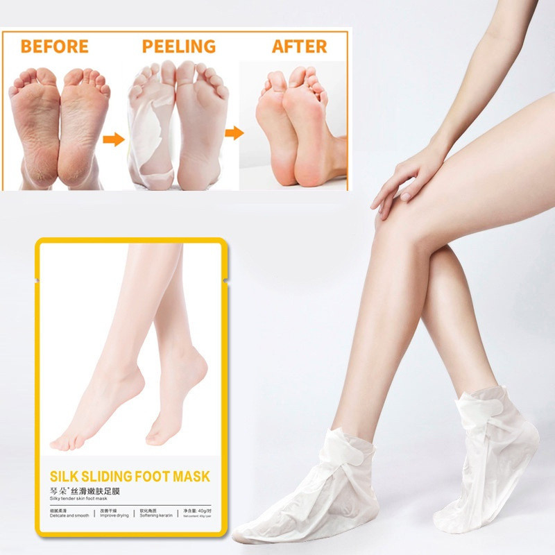 พร้อมสต็อก Nicotinamide Foot Mask Peel Moisturizing Removal Calluses Crack Heel Sock สําหรับ Pedicur