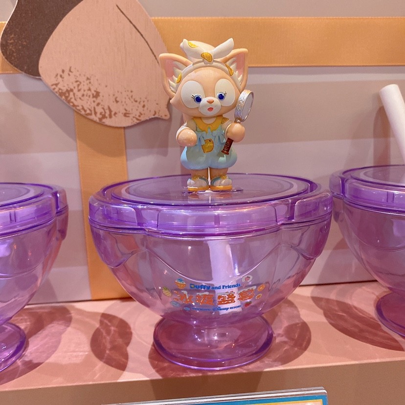 Shanghai Disney Domestic Daigou Linna Belle Star Dew Duffy Shirley Piece Smoothie Cup Straw Duffy Cu