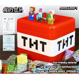 มายคราฟ อุปกรณ์จัดเก็บขนาดใหญ่ | Creeper Steve Toy & School Supplies Box | Magnetic Desk Organizer | ส่งฟรีมาเลเซีย | ของขวัญสําหรับเด็ก