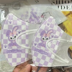 10 ชิ้น หน้ากากเด็กน้องหมูเด้ง หน้ากากการ์ตูน 3 มิติ StellaLou หน้ากากที่มีสีสัน สําหรับเด็ก / เด็ก 4-12 ปี หน้ากาก