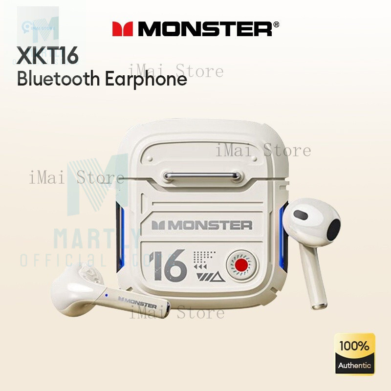 Martly Monster XKT16 หูฟังบลูทูธไฮไฟสเตอริโอ Long Endurance HD Calling สบาย WearinHT99 OOVN