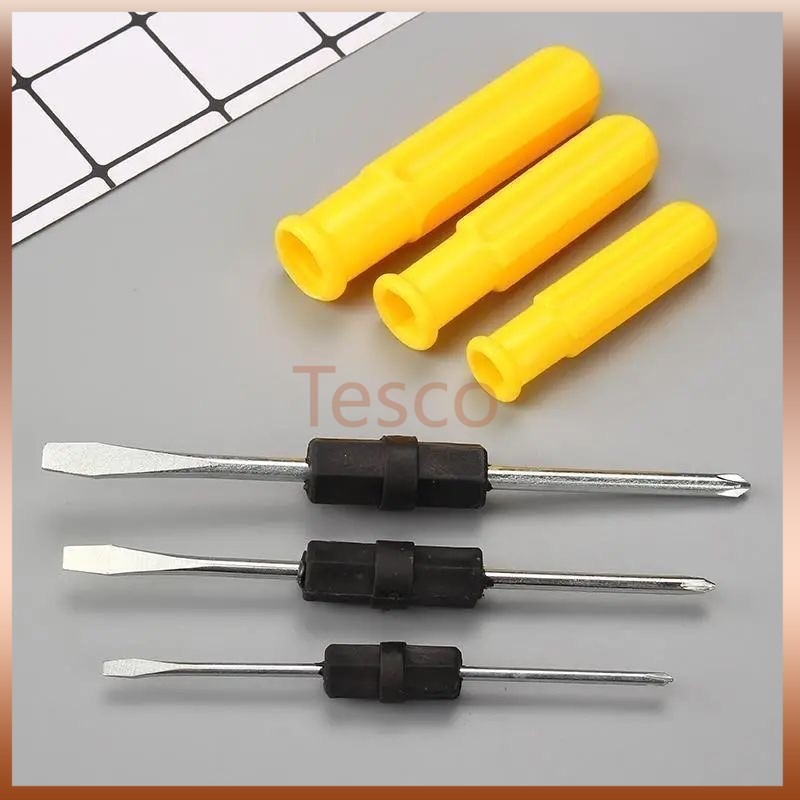 Tesco ไขควง หัวสลับ ไขควงตอก ไขควงสลับหัว ไขควงสลับ 2IN1 ไขควงหัวแฉก ไขควงหัวแบน  ปากแบน ปากแฉก 3" และ 4"