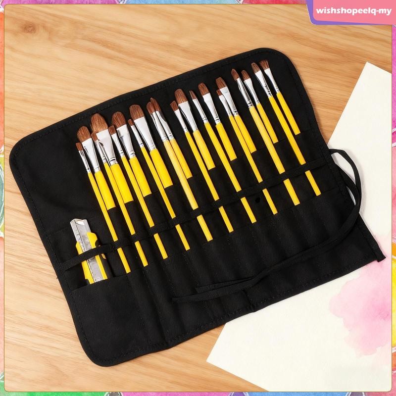 [WishshopeelqMY] ที่ใส่แปรงทาสีปกป้องพู่กันสีน้ํา 22 Slot Carry Pouch