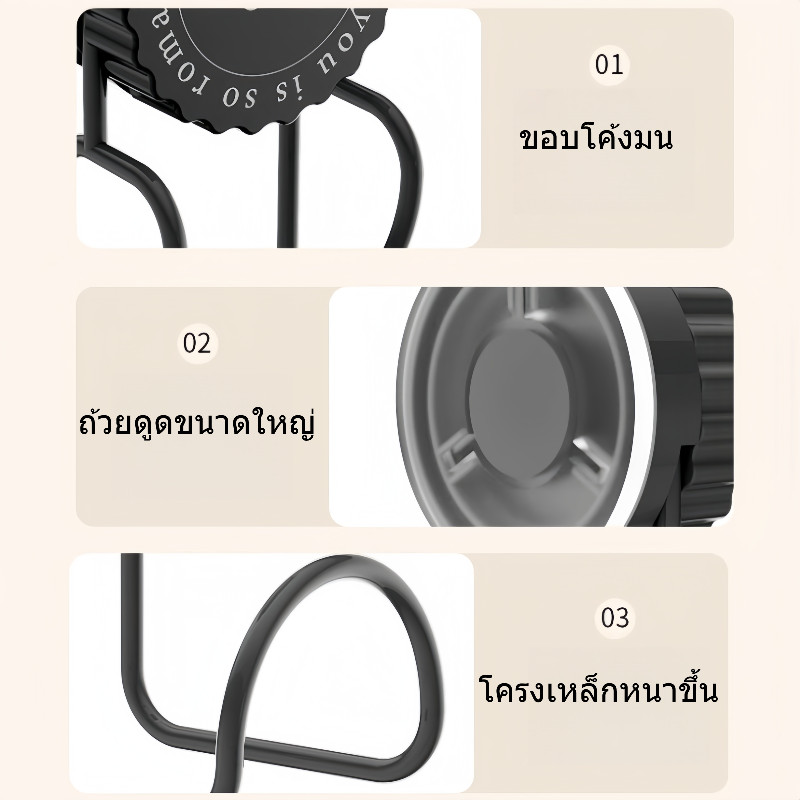 ตะขออ่างล้างหน้า ขอแขวนสูญญากาศ ไม่ต้องเจาะผนัง ไม่ทำให้ผนังเสียหาย แข็งแรงทนทาน รับน้ำหนักได้เยอะ ราคา ถูกที่สุด ดีลบีเคเค แกลเลอรีภาพที่ 4