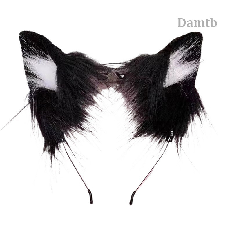 DTB Lolita หูปลอมและผมปลอมธีมแมวและกระต่าย สำหรับคอสเพลย์ฮalloween และอนิเมะ อุปกรณ์ประดับผม