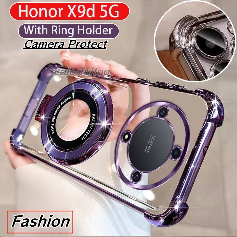 Honor X9D 5G 2025 นุ่มสําหรับ Honor X9d X9C สมาร์ท X 9C HonorX9d/X9C 5G Clear Jelly กันกระแทกกรณีแม่เหล็กผู้ถือหนาถุงลมนิรภัยกันชนฝาครอบโทรศัพท์