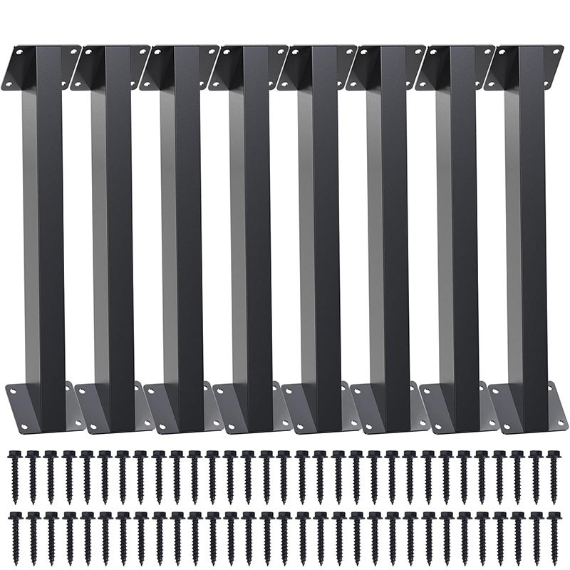 Pavilion Bracket Diagonal Support Rod ชุดคอลัมน์ไม้สามเหลี่ยมกลางแจ้ง Pergola เหล็กไม้รวมฮาร์ดแวร์ B