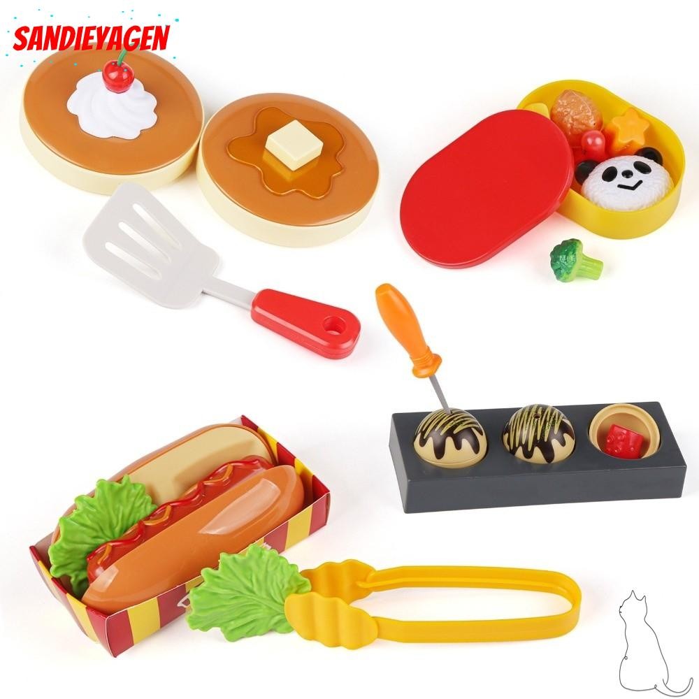 ทราย ของเล่นวุ้นพุดดิ้งจําลองเพื่อการศึกษา คลายเครียด แฮมเบอร์เกอร์ผัก ของเล่นครัวคริสต์ม