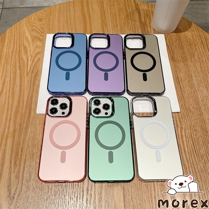 เคสโทรศัพท์รุ่น16 เคส สำหรับIPhone 17 AIR 13 14 12 16 15 11 Pro Max 7 8 14 16 15 Plus แฟชั่นพลาสติกฝาครอบประจุแม่เหล็ก