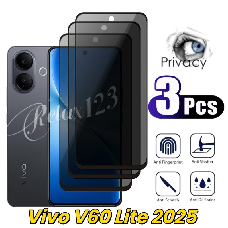 สําหรับVivo V60 Lite 5G 2025 3PCS Anti-Spyความเป็นส่วนตัวสําหรับVivo V60 V60Lite V60E V60Pro vivoV60