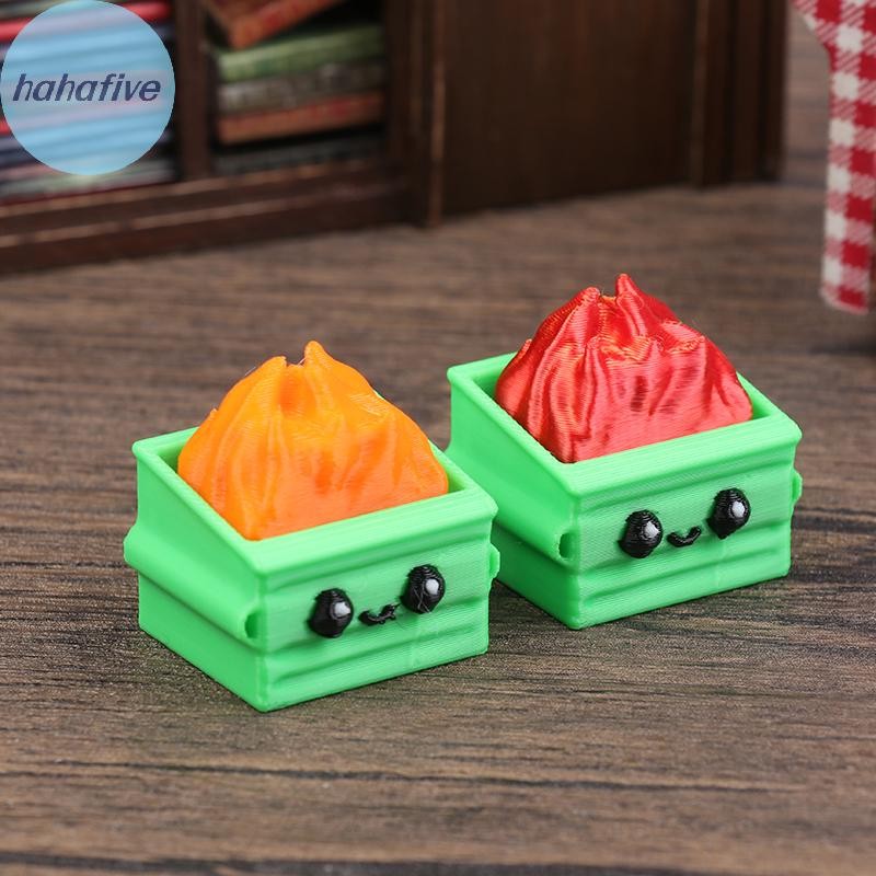 HAHA Dumpster Fire Clickie Fidget, Dumpster Fire Desk Accessories, Dumpster Fire Keychain Office Des