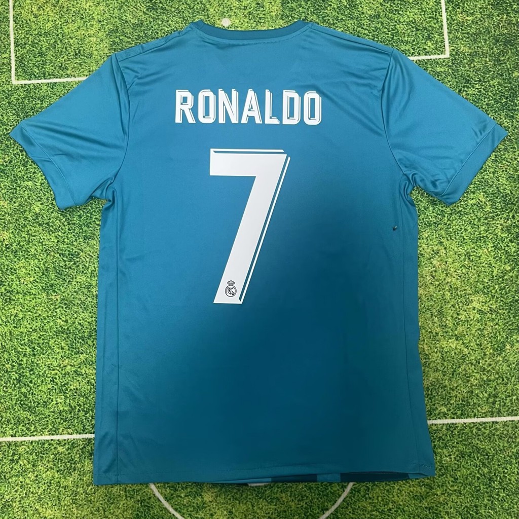 warrix official store warrix เสื้อเหย้าเรอัลมาดริด17/18เสื้อย้อนยุค/เสื้อฟุตบอลเบอร์7เสื้อแขนสั้นโรน