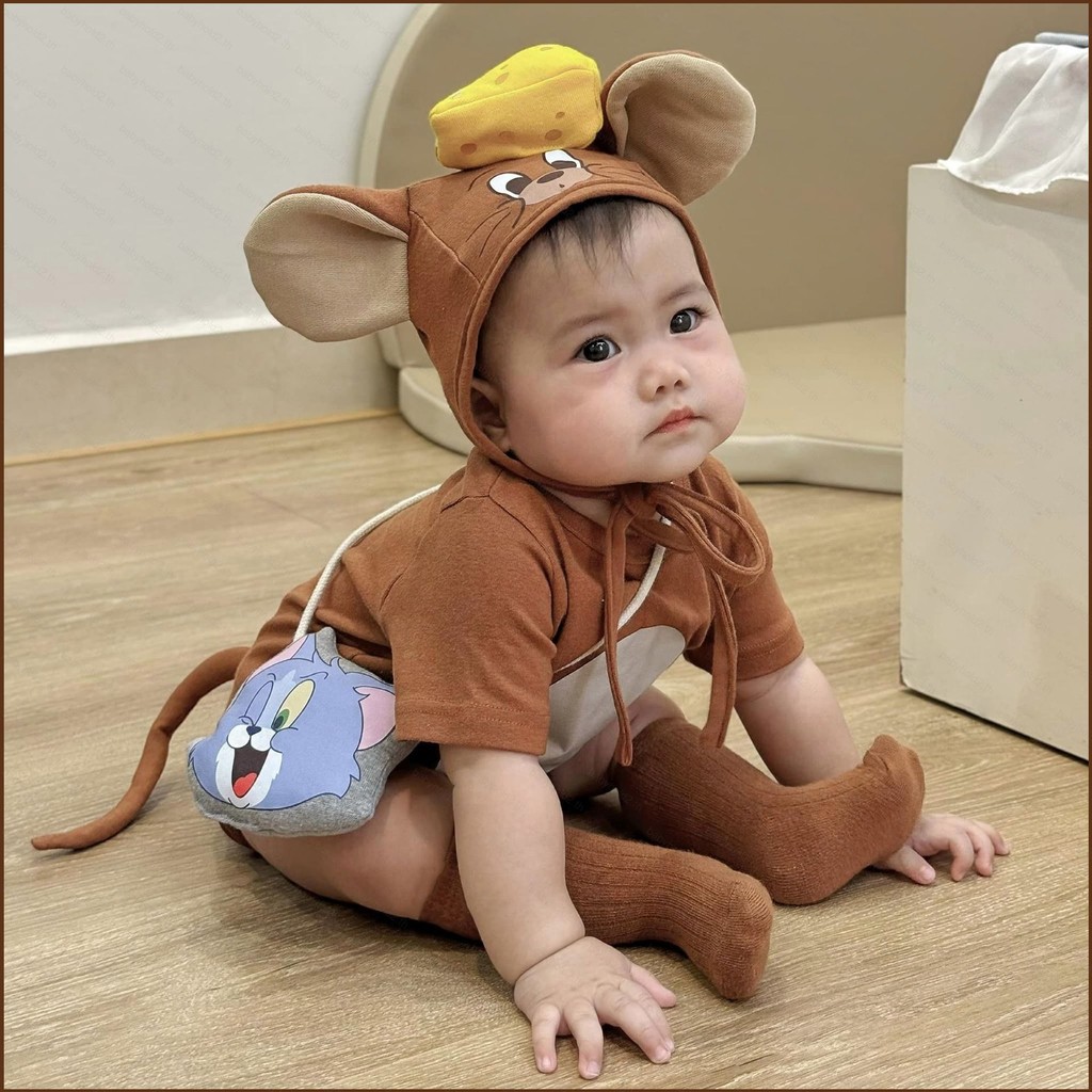 ชุดแต่งเติมลุคเด็ก สำหรับวันเกิดและ  ทำจากผ้าฝ้ายนุ่มนวล พร้อมหาง HB2