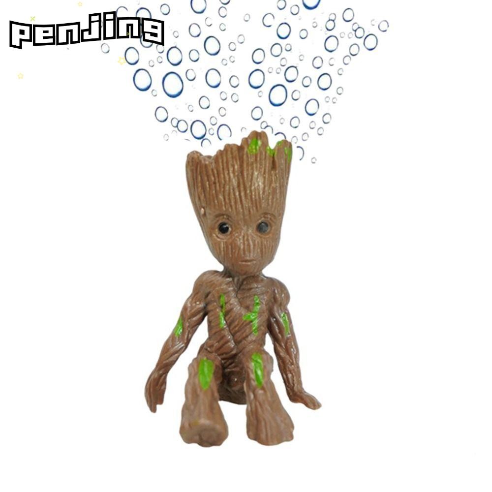 PENJING ตกแต่งตู้ปลา, Creative Pvc Groot Tree Man, งานฝีมือการ์ตูนสมัยใหม่ Micro Landscape Decorato 